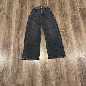 American Eagle Outfitters Black Denium Jeans (Lightly Worn)